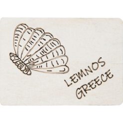 Ξύλινο μαγνητάκι Όστρακο