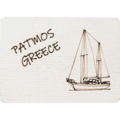Ξύλινο μαγνητάκι Ιστιοφόρο