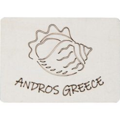 Ξύλινο μαγνητάκι όστρακο