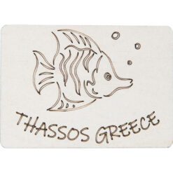 Ξύλινο μαγνητάκι ψάρι