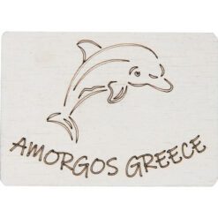 Ξύλινο μαγνητάκι δελφίνι