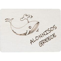 Ξύλινο μαγνητάκι φάλαινα