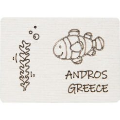 Ξύλινο μαγνητάκι ψαράκι