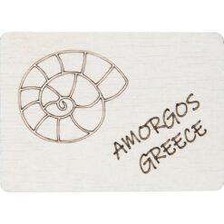 Ξύλινο μαγνητάκι όστρακο