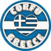 Ξύλινο μαγνητάκι  Στρογγυλό σημαία καρδία