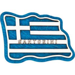 Ξύλινο μαγνητάκι  Σημαία