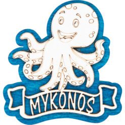 Ξύλινο μαγνητάκι χταπόδι